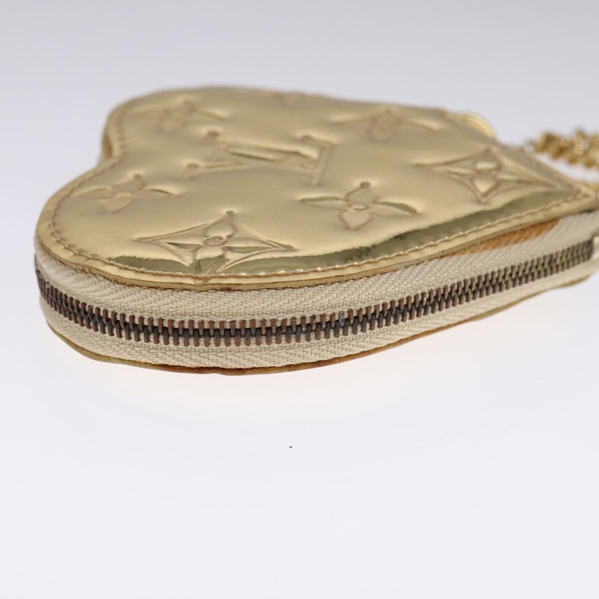 Louis Vuitton Porte Monnaie Coeur Gold Patent Leather Wallet (Pre-Owned) Size ONE SIZE - 3 Thumbnail