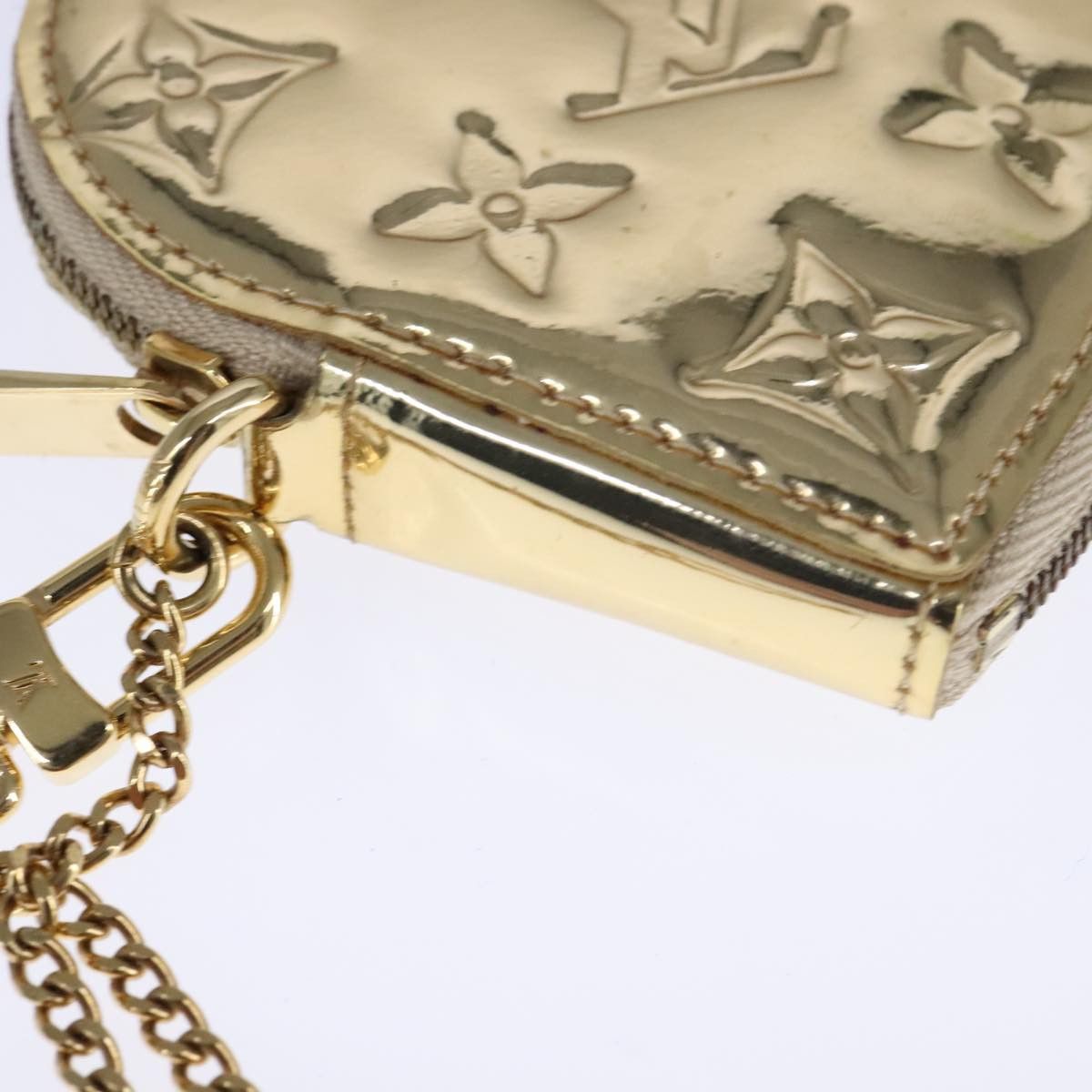 Louis Vuitton Porte Monnaie Coeur Gold Patent Leather Wallet (Pre-Owned) Size ONE SIZE - 7 Thumbnail