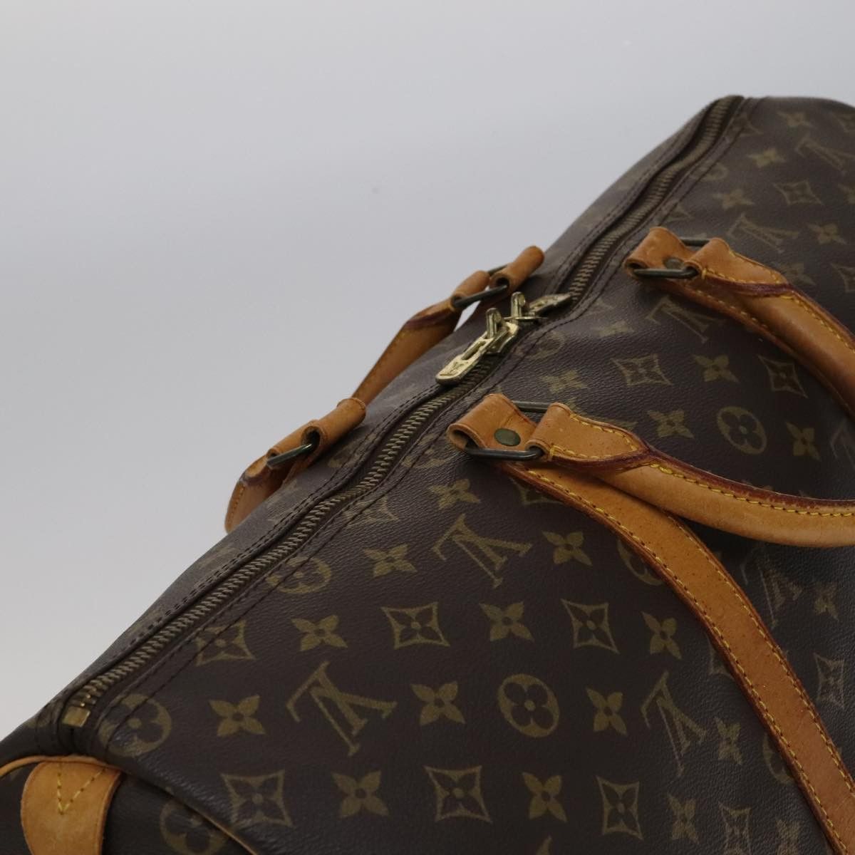 Louis Vuitton Keepall 50 Brown Canvas Travel Bag (Pre-Owned) Size ONE SIZE - 5 Thumbnail