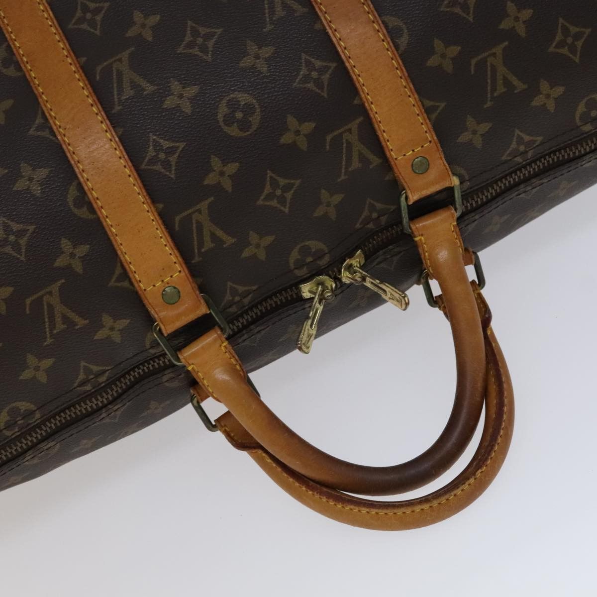 Louis Vuitton Keepall 50 Brown Canvas Travel Bag (Pre-Owned) Size ONE SIZE - 10 Thumbnail
