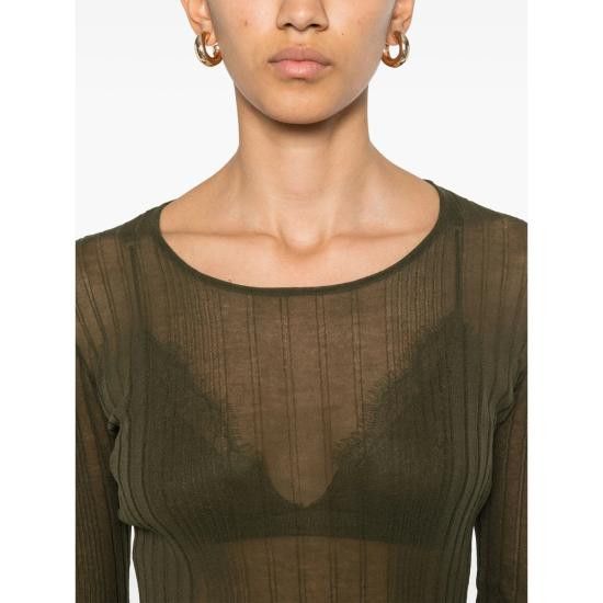 Pinko PINKO Women Tops 102977 A1ND X18 GREEN Size L / US 10 / IT 46 - 5 Thumbnail