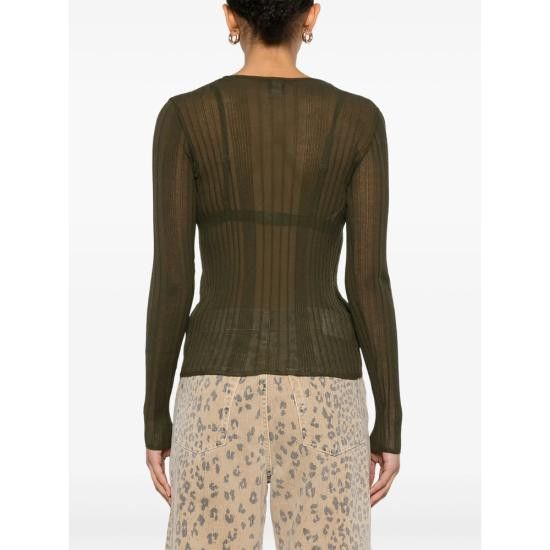 Pinko PINKO Women Tops 102977 A1ND X18 GREEN Size L / US 10 / IT 46 - 3 Thumbnail