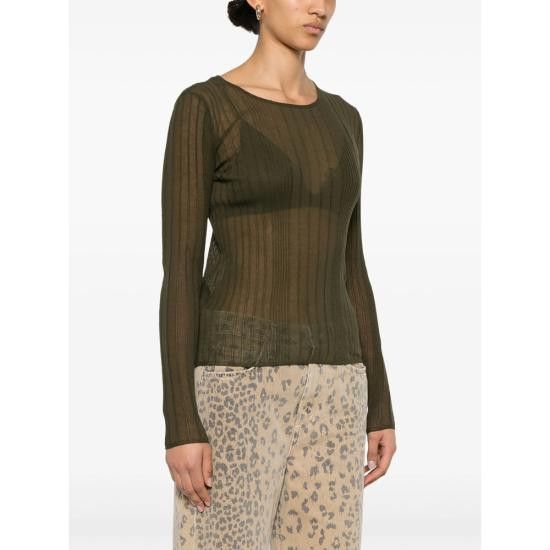 Pinko PINKO Women Tops 102977 A1ND X18 GREEN Size L / US 10 / IT 46 - 2 Thumbnail