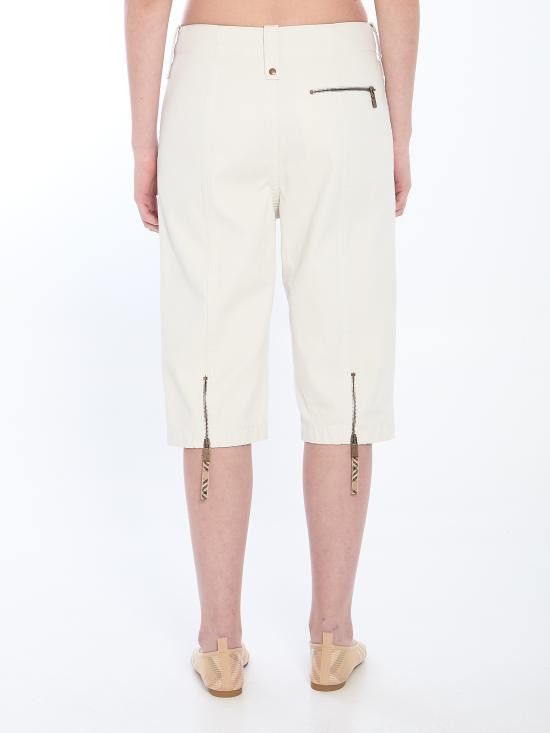 Burberry BURBERRY Women Shorts & Burmudas 8107668 WHITE Size 26" / US 2 / IT 38 - 4 Thumbnail