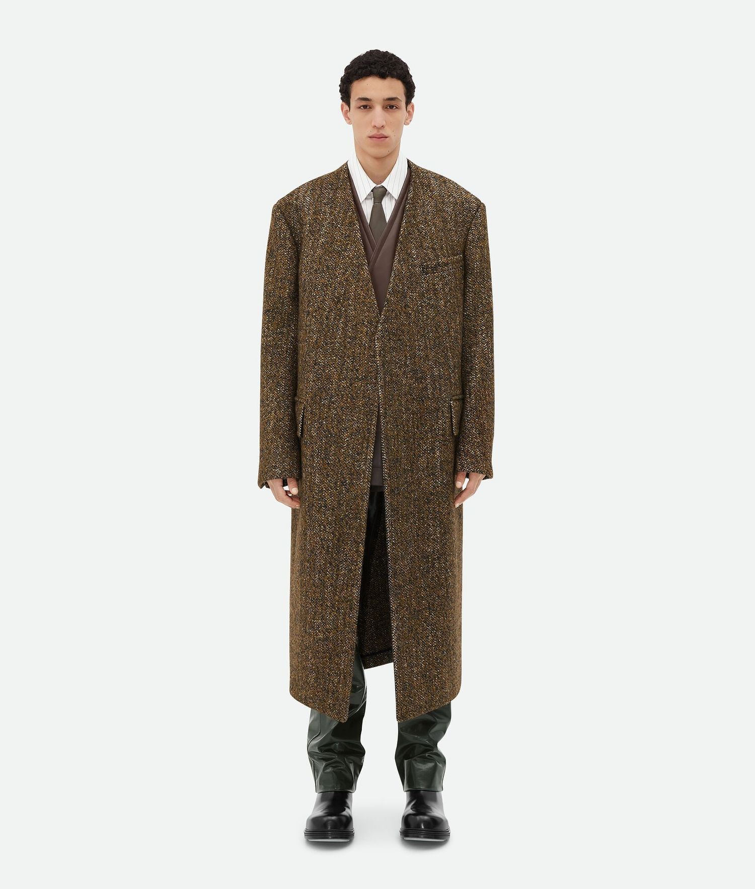 Bottega Veneta Textured Wool Coat Size US S / EU 44-46 / 1 - 4 Thumbnail