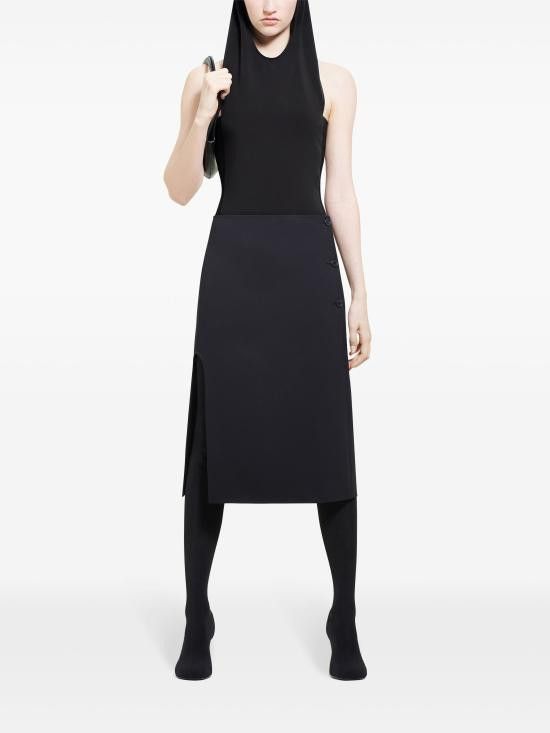 Courreges COURREGES Women Bodysuit Tops 424JBD108PL0159 9999 BLACK Size S / US 4 / IT 40 - 2 Thumbnail