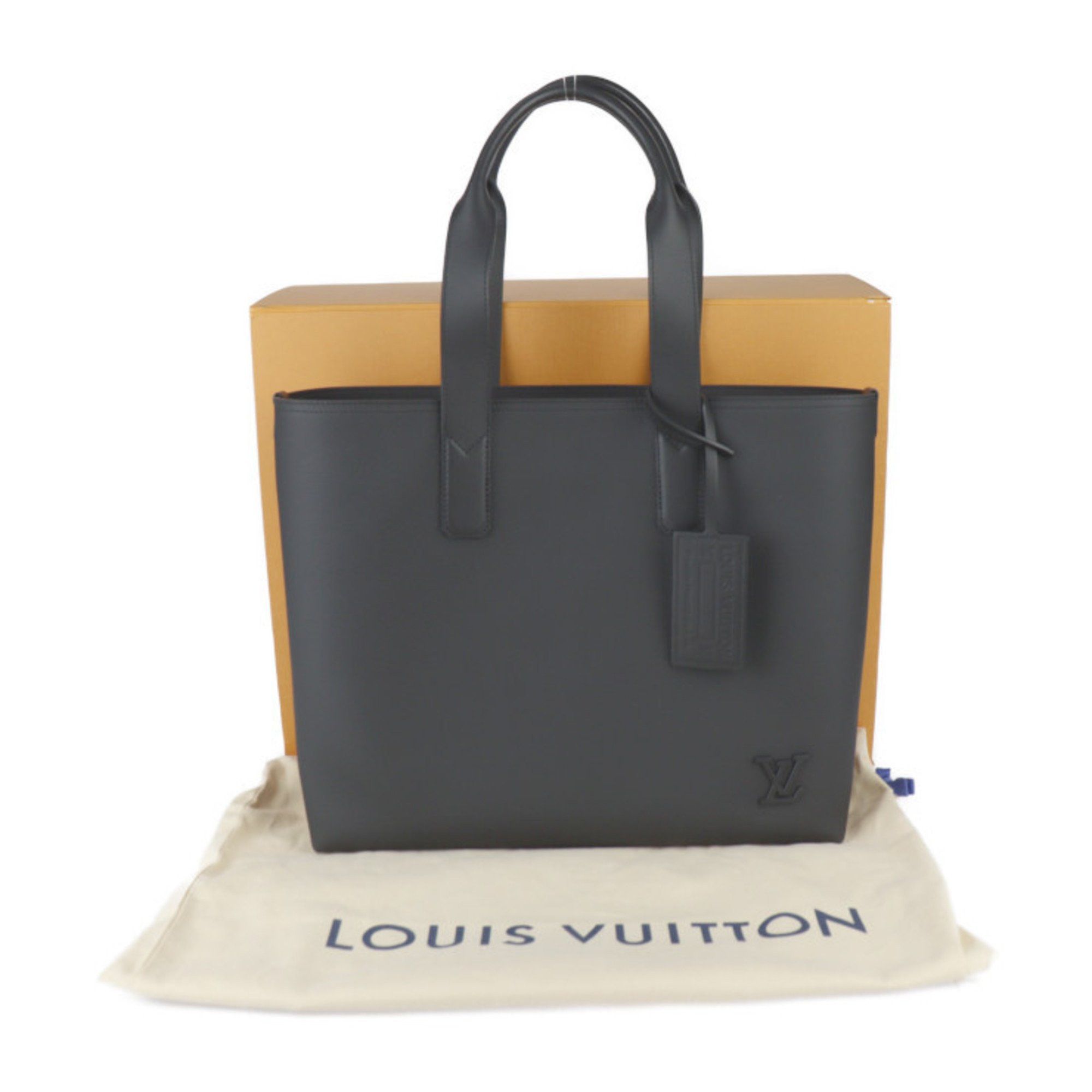 Louis Vuitton Louis Vuitton Pilot Tote Bag M24771 Leather Black LV Initials Size ONE SIZE - 10 Thumbnail
