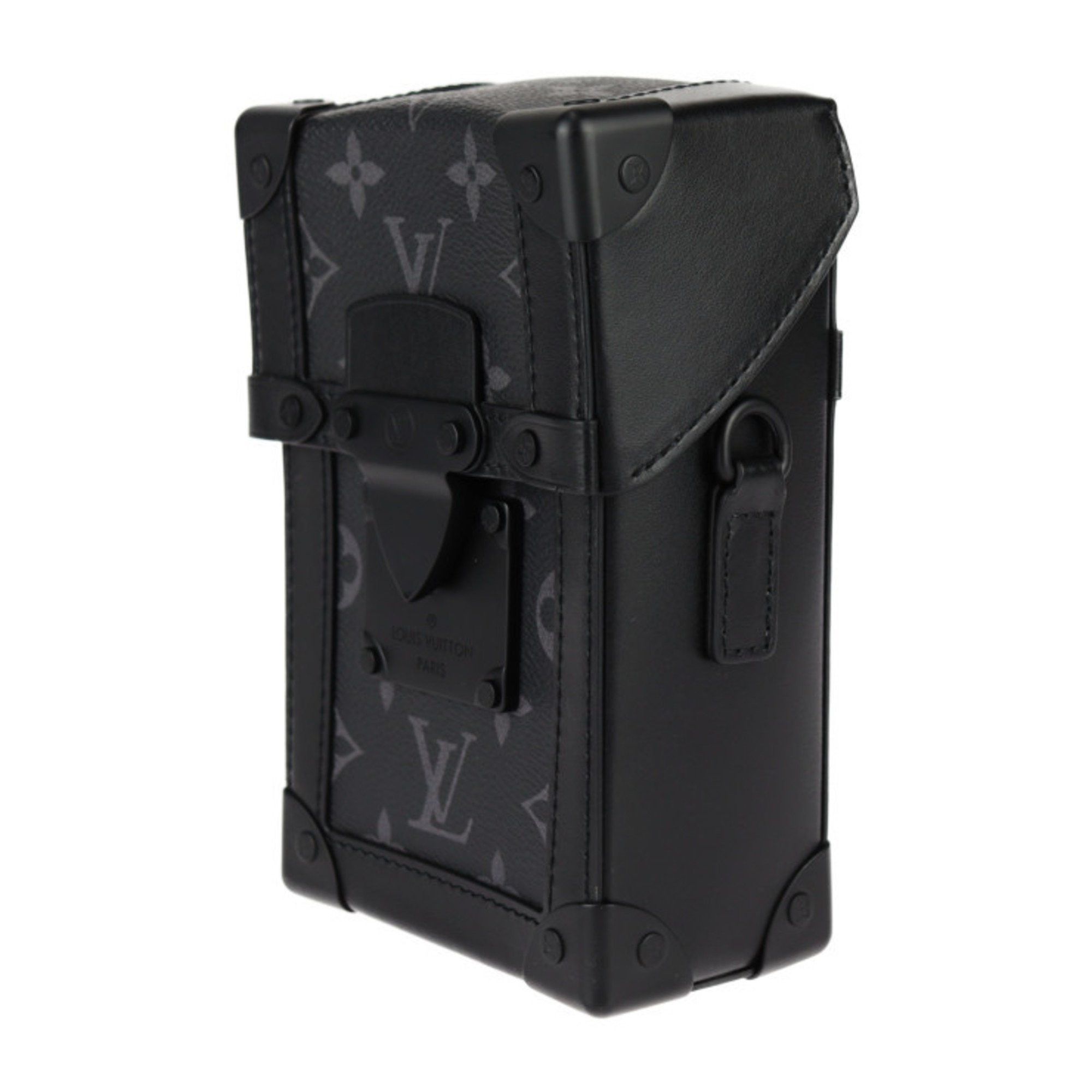 Louis Vuitton Louis Vuitton Vertical Trunk Wearable Wallet Shoulder Bag M82077 Leather Black Grey Crossbody Pochette Size ONE SIZE - 3 Thumbnail