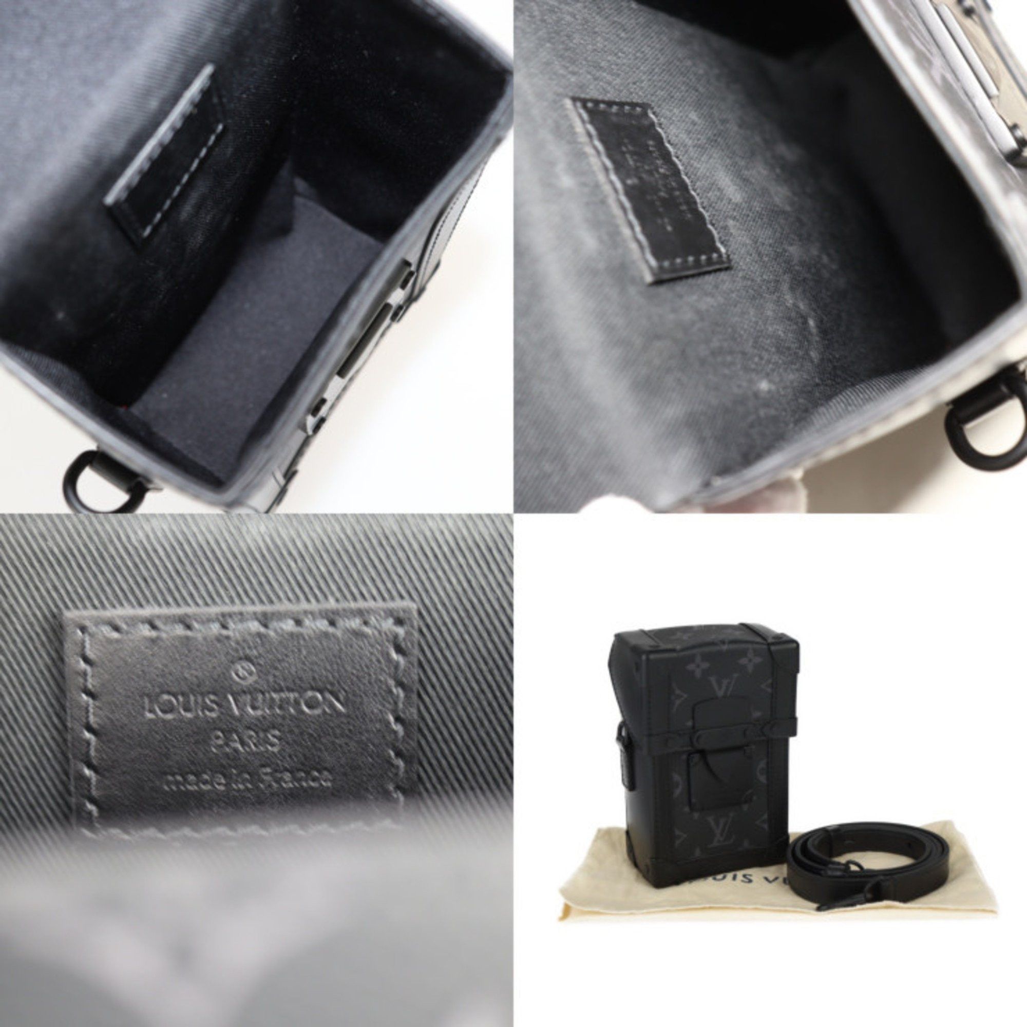 Louis Vuitton Louis Vuitton Vertical Trunk Wearable Wallet Shoulder Bag M82077 Leather Black Grey Crossbody Pochette Size ONE SIZE - 9 Thumbnail