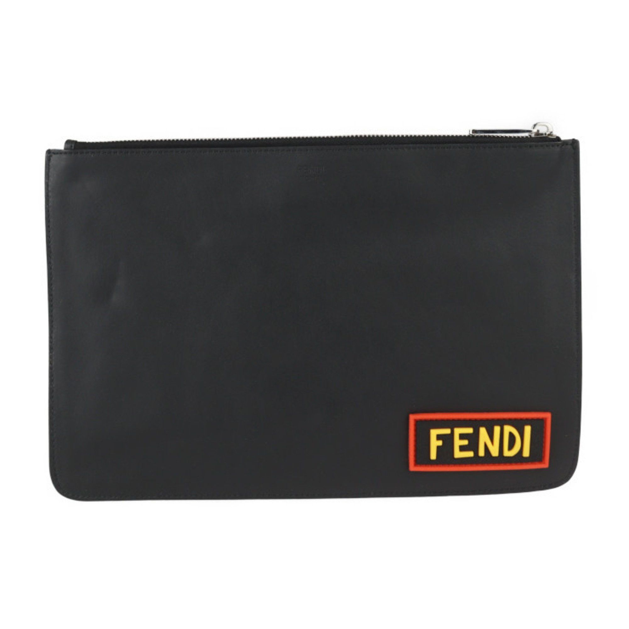Fendi FENDI Pouch Second Bag 7N0078 Leather Black Multicolor Clutch LOVE Size ONE SIZE - 3 Thumbnail