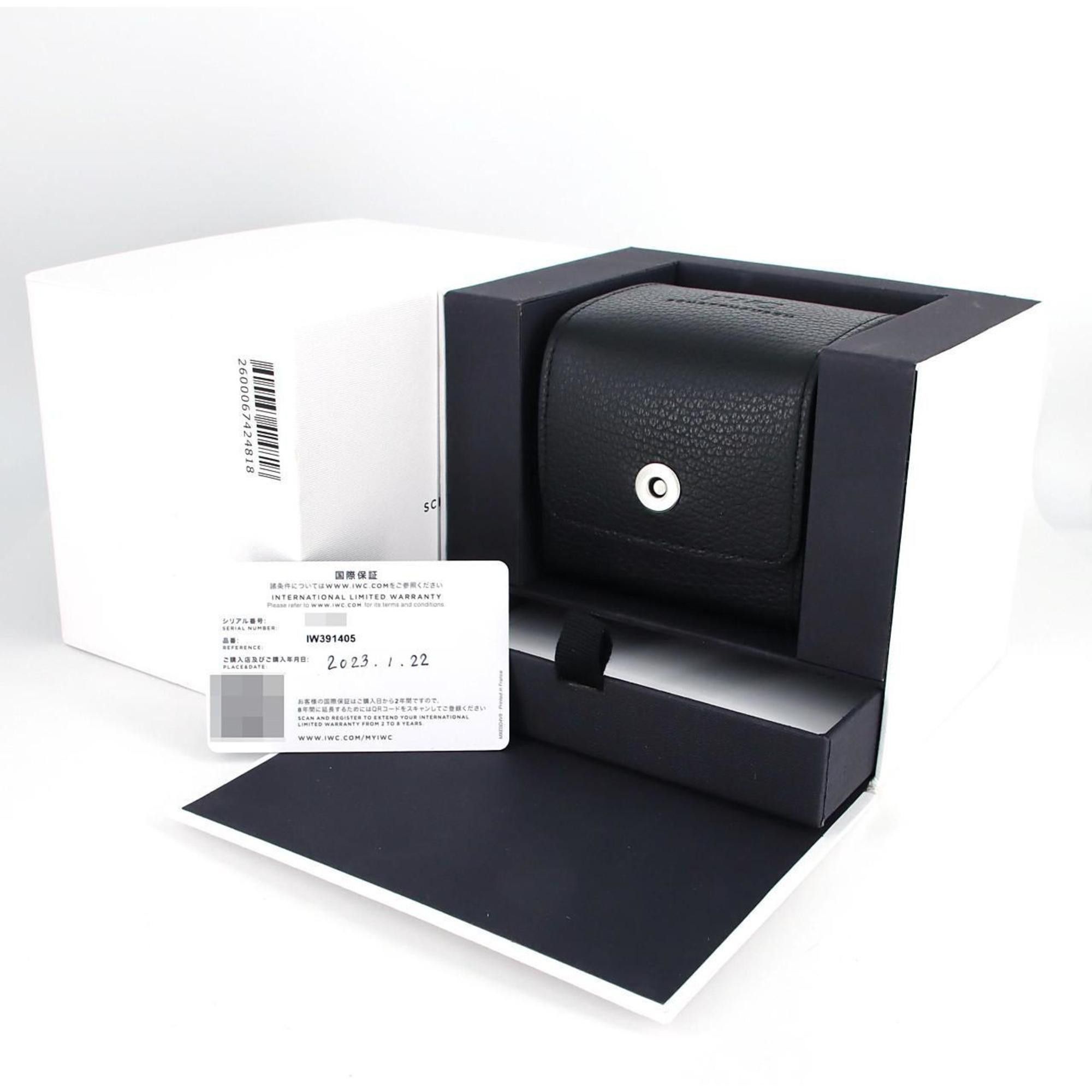 IWC Portofino Chronograph IW391405 SS Wristwatch Automatic