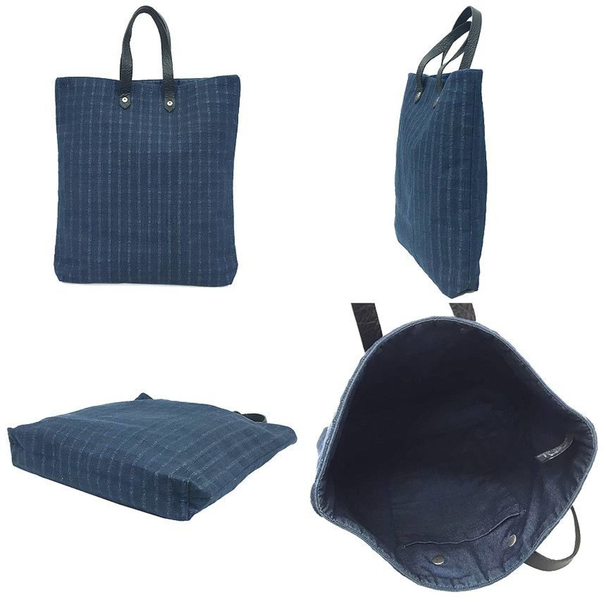 Hermes HERMES Amedaba GM Tote Bag Hand Indigo Navy Hermes Size ONE SIZE - 2 Thumbnail
