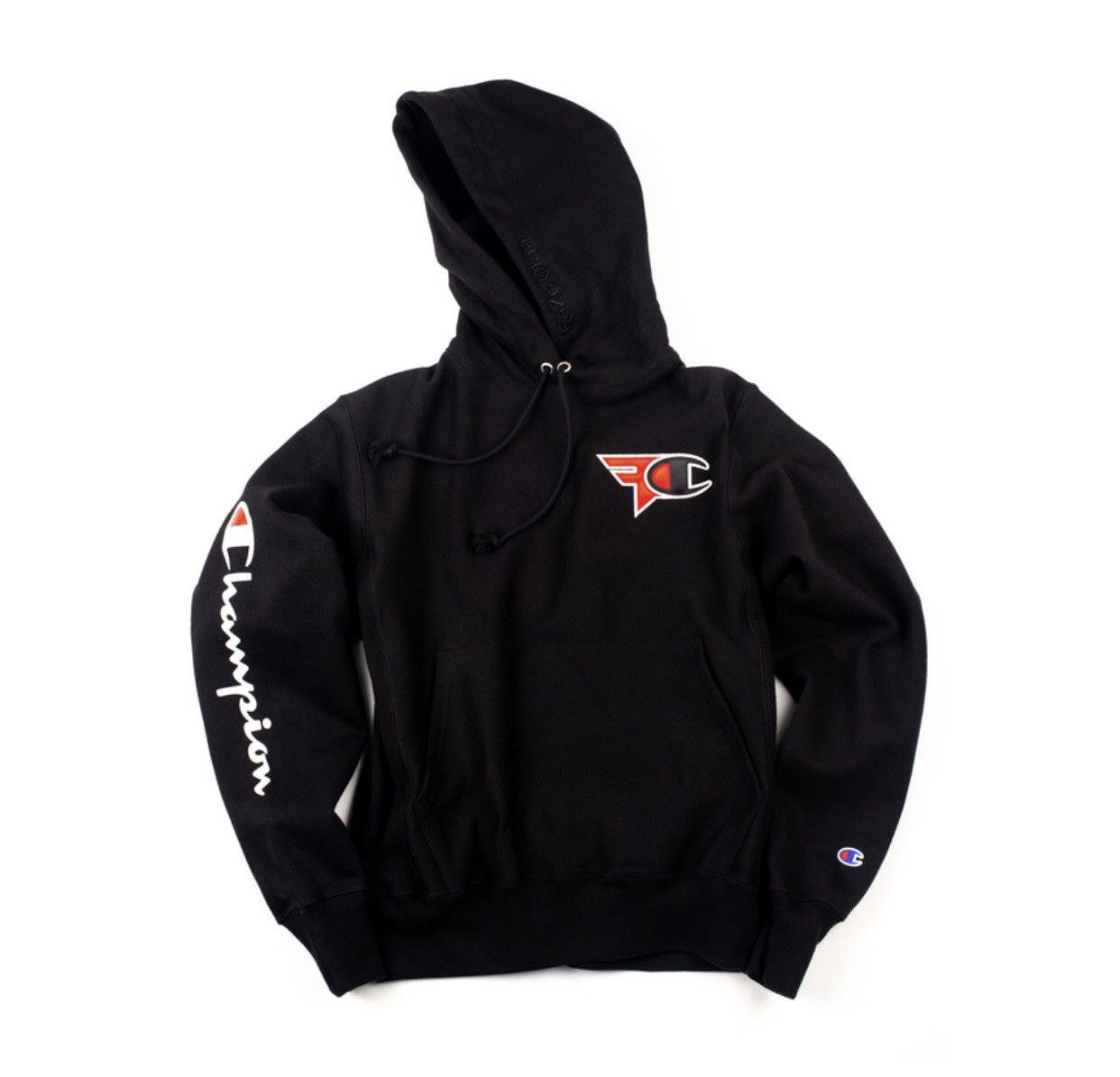 Faze champion hoodie black on sale