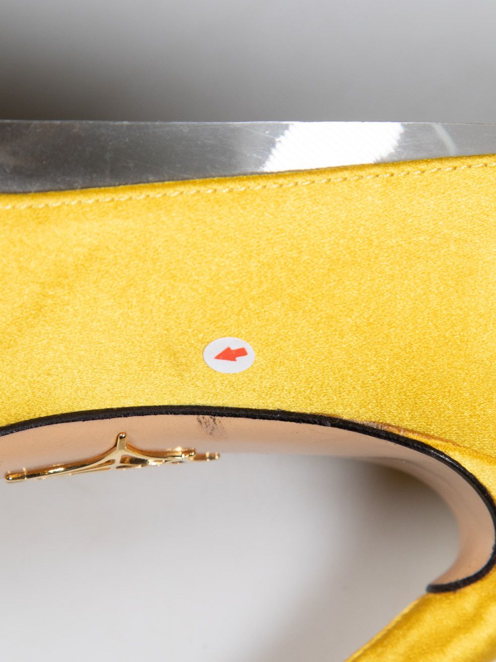Charlotte Olympia Yellow Satin & PVC Pumps Size US 5.5 / IT 35.5 - 13 Thumbnail