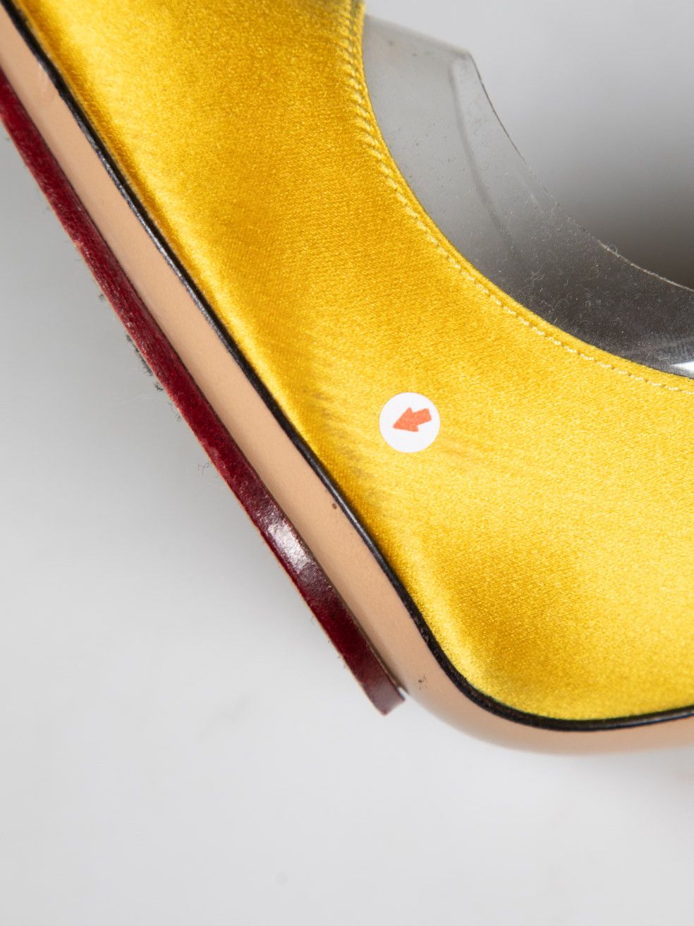 Charlotte Olympia Yellow Satin & PVC Pumps Size US 5.5 / IT 35.5 - 16 Thumbnail