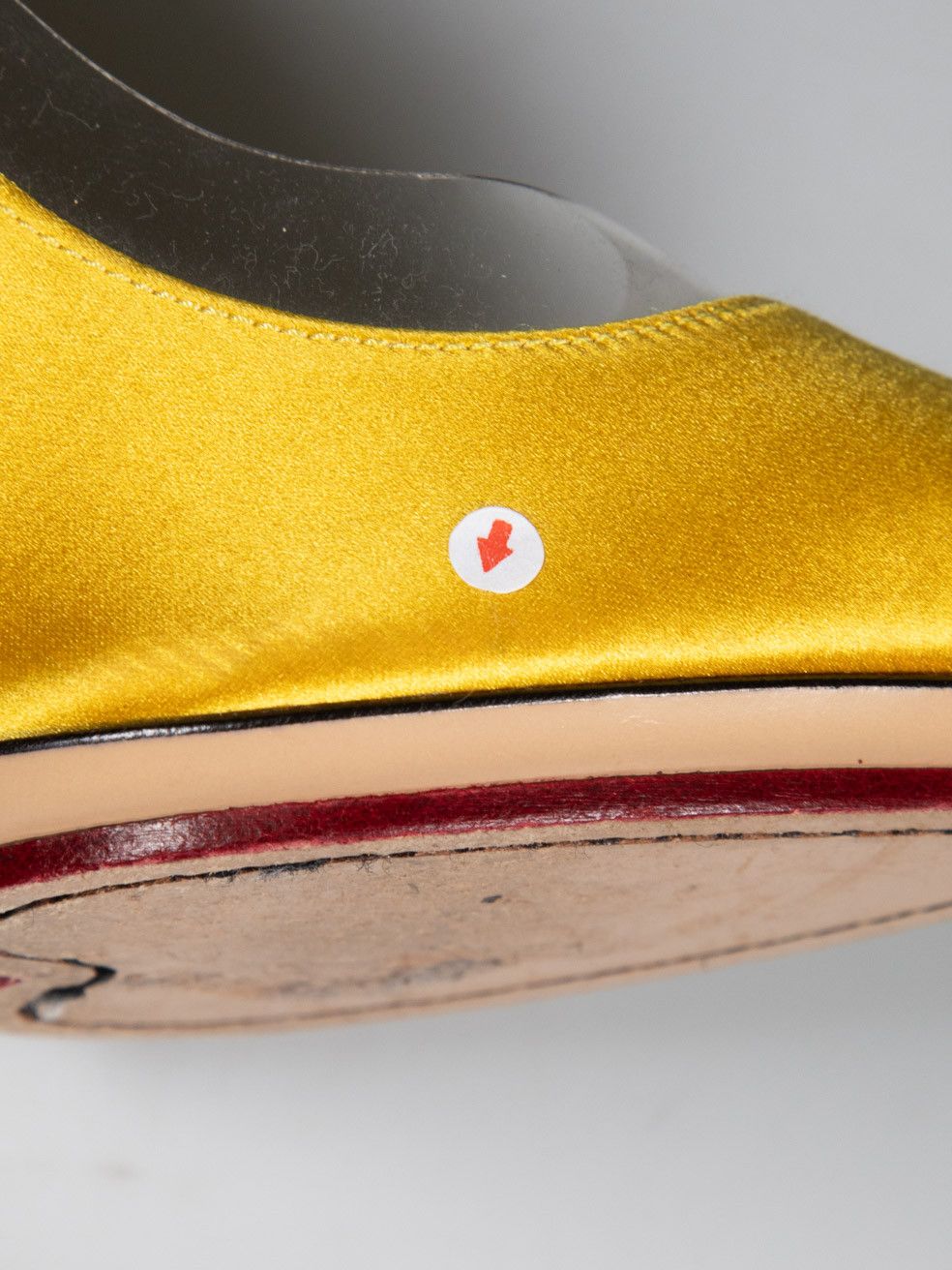 Charlotte Olympia Yellow Satin & PVC Pumps Size US 5.5 / IT 35.5 - 6 Thumbnail