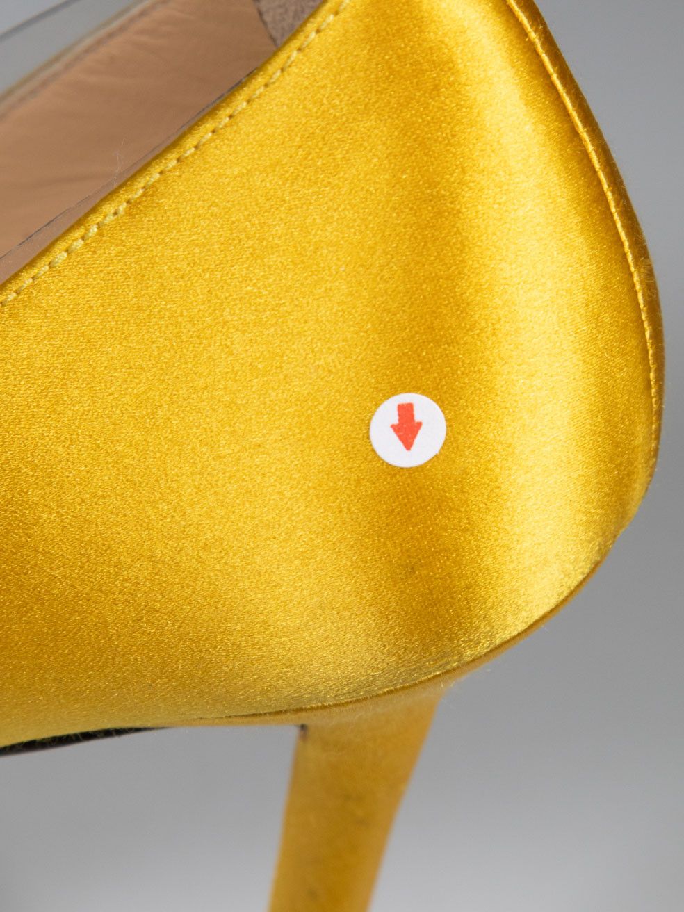 Charlotte Olympia Yellow Satin & PVC Pumps Size US 5.5 / IT 35.5 - 12 Thumbnail