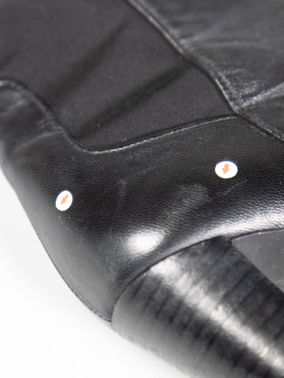 Stuart Weitzman Black Leather & Stretch Heel Boots Size US 11 / IT 41 - 23 Thumbnail