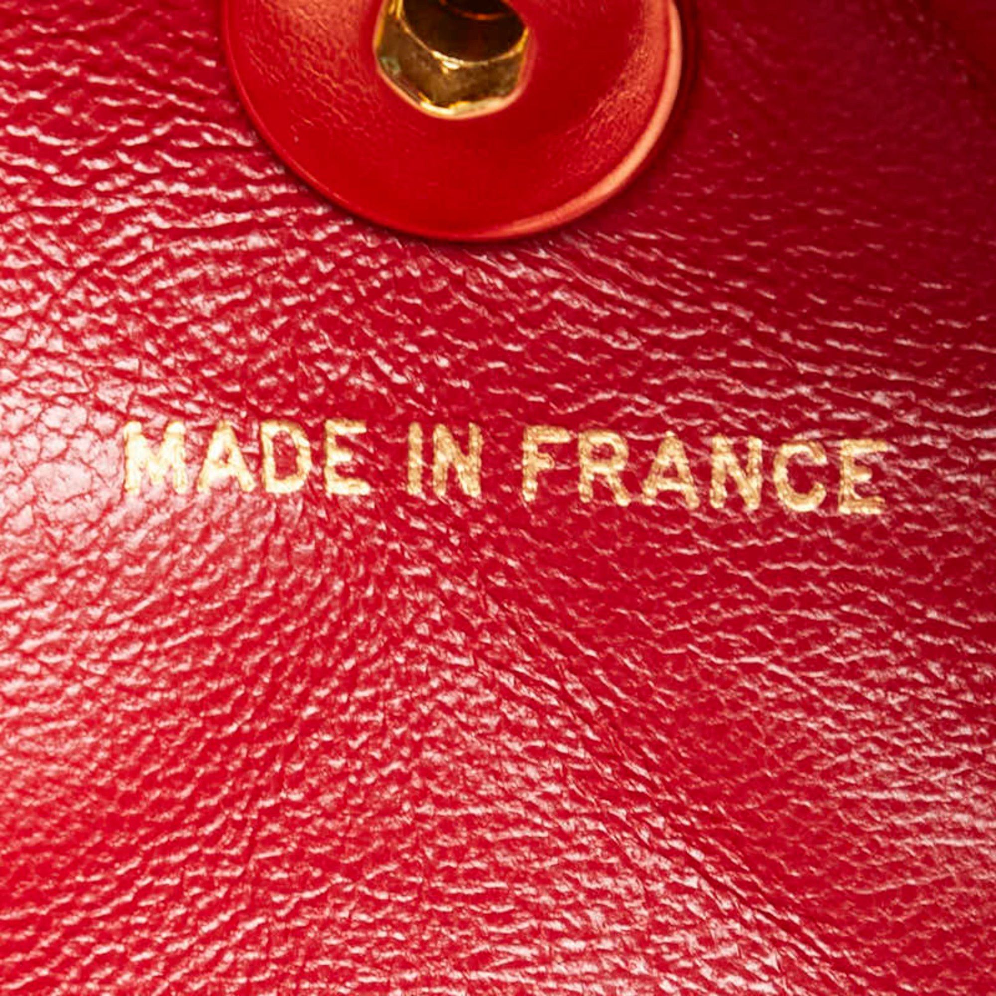 Chanel Chanel Matelasse Coco Mark Backpack Red Lambskin Women's CHANEL Size ONE SIZE - 7 Thumbnail