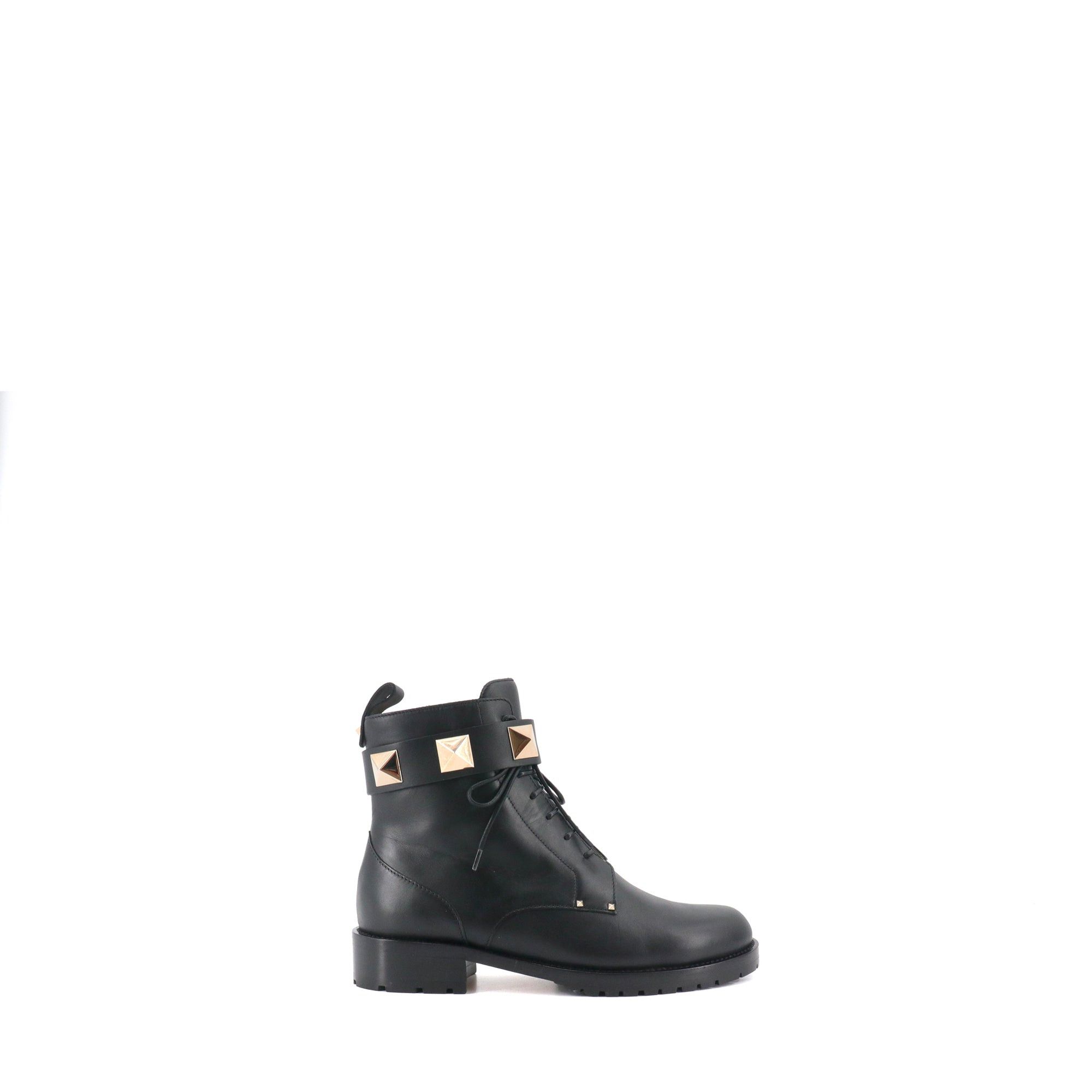 Valentino VALENTINO - Valentino Rockstud ankle boots in black leather (T36.5) Size US 5.5 / IT 35.5 - 2 Thumbnail