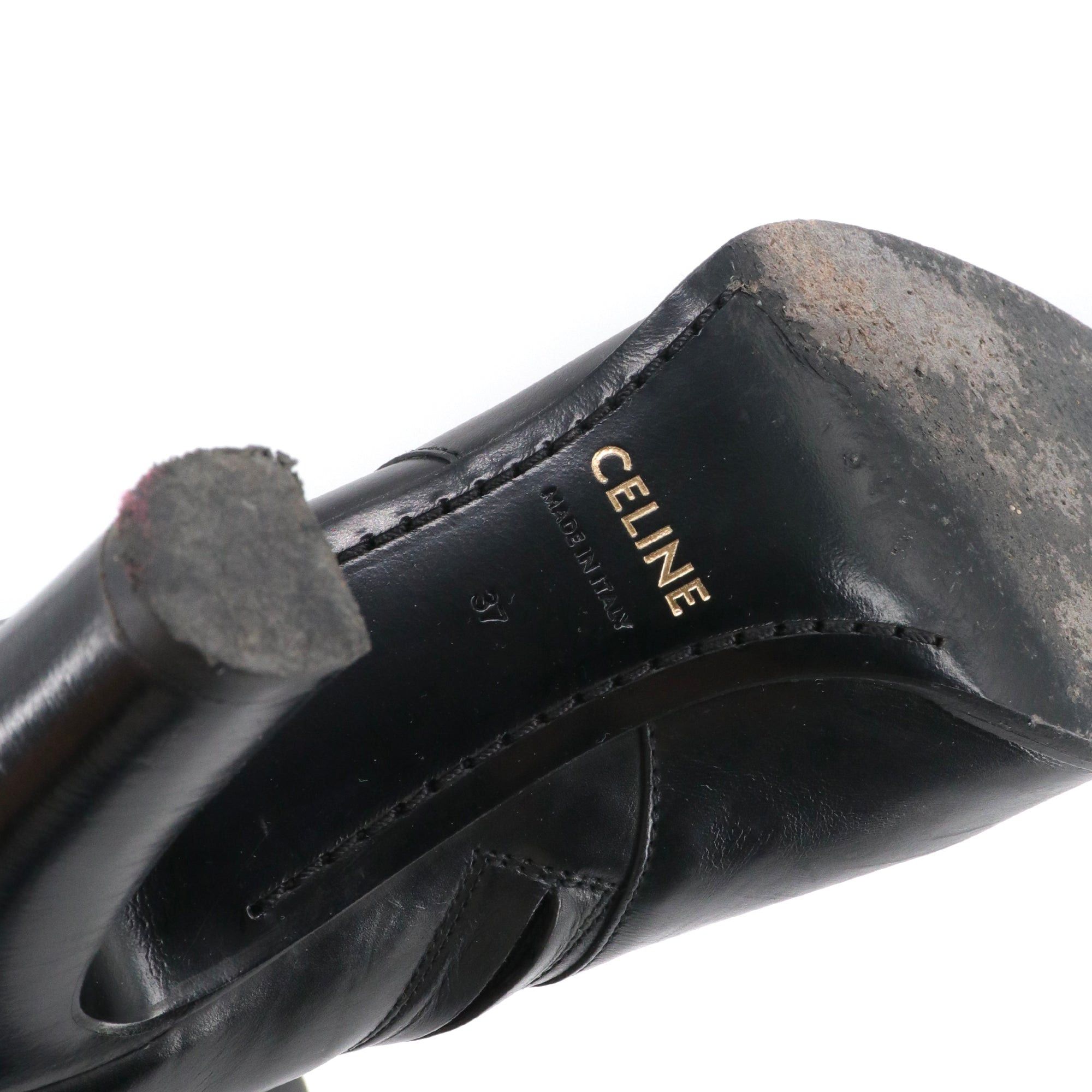 Celine CELINE - Celine heeled boots in black leather (T37) Size US 6 / IT 36 - 6 Thumbnail