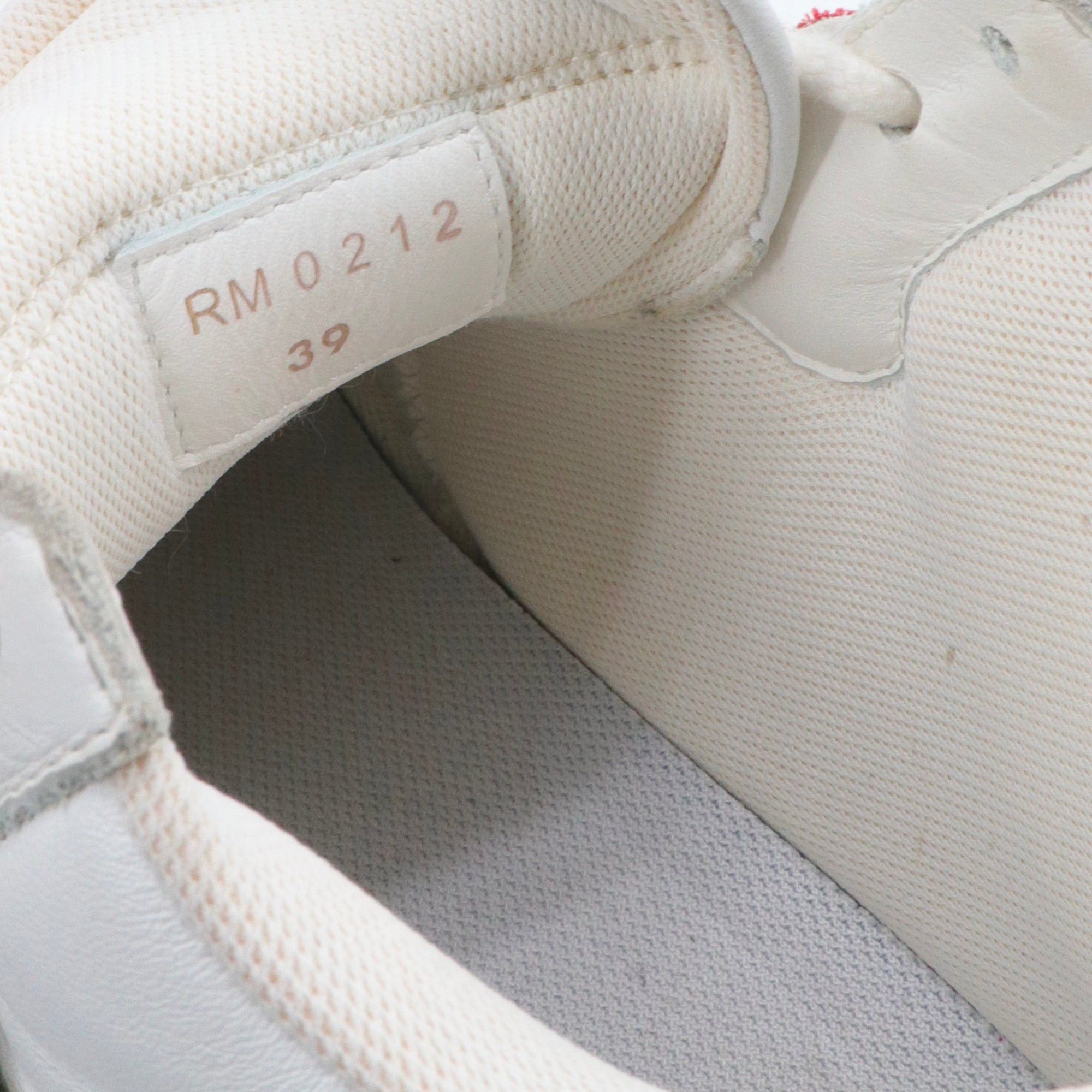 Celine CELINE - Celine CT-02 high-top sneakers in white and red leather (T39) Size US 8 / IT 38 - 8 Thumbnail