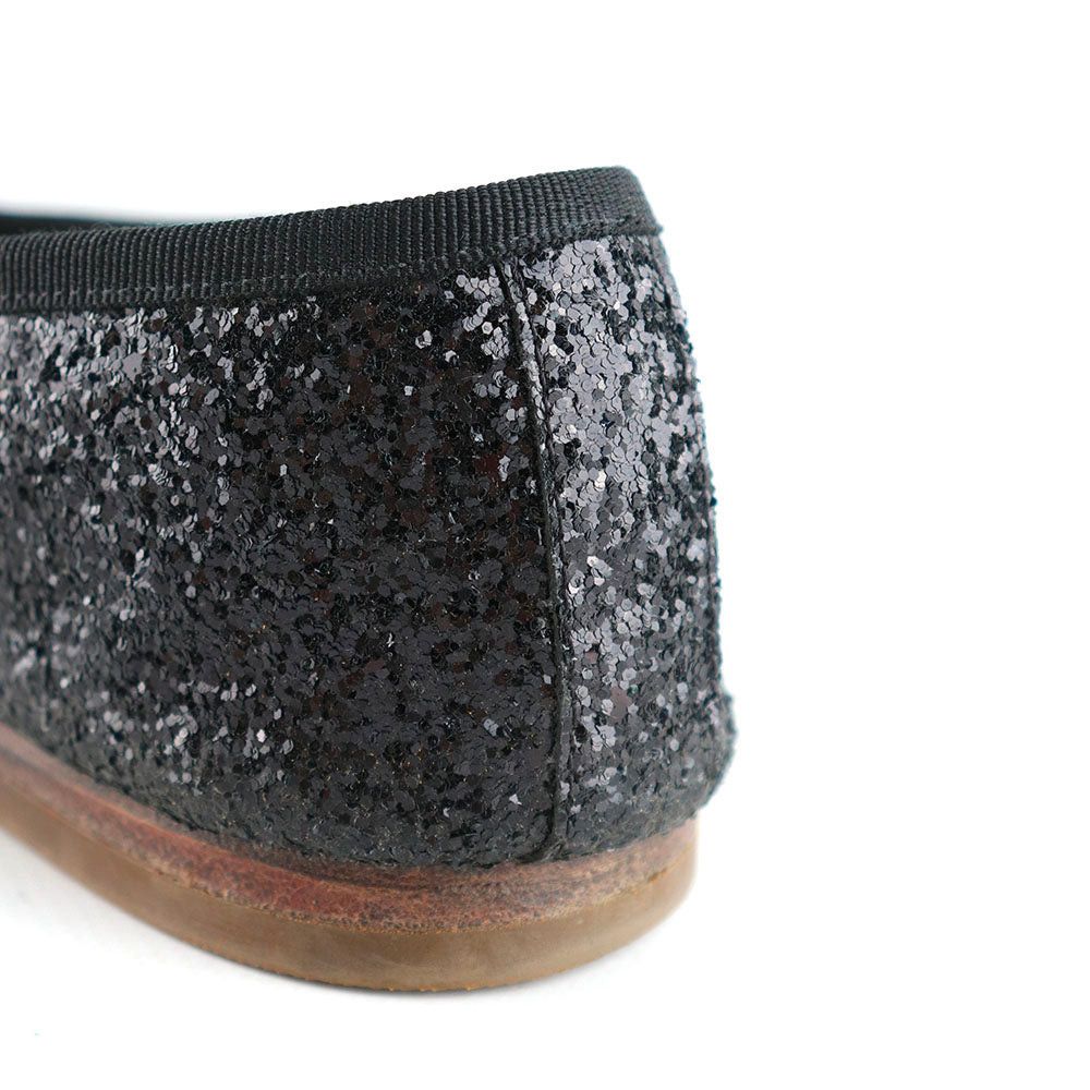 Celine CELINE - Celine Triomphe glitter ballerinas in black leather (T39) Size US 8 / IT 38 - 8 Thumbnail