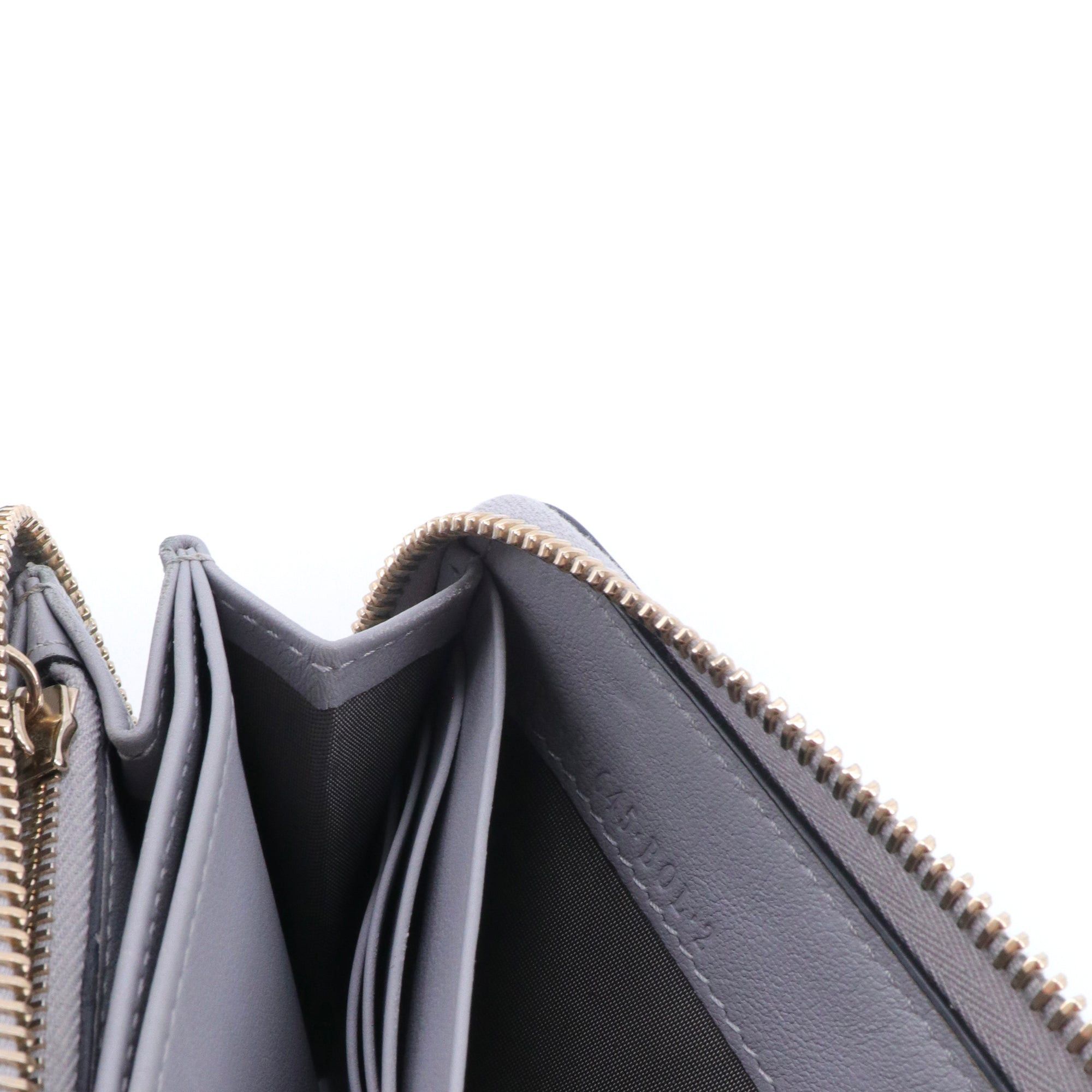 Valentino VALENTINO - Valentino Rockstud wallet in gray leather with studs Size ONE SIZE - 8 Thumbnail