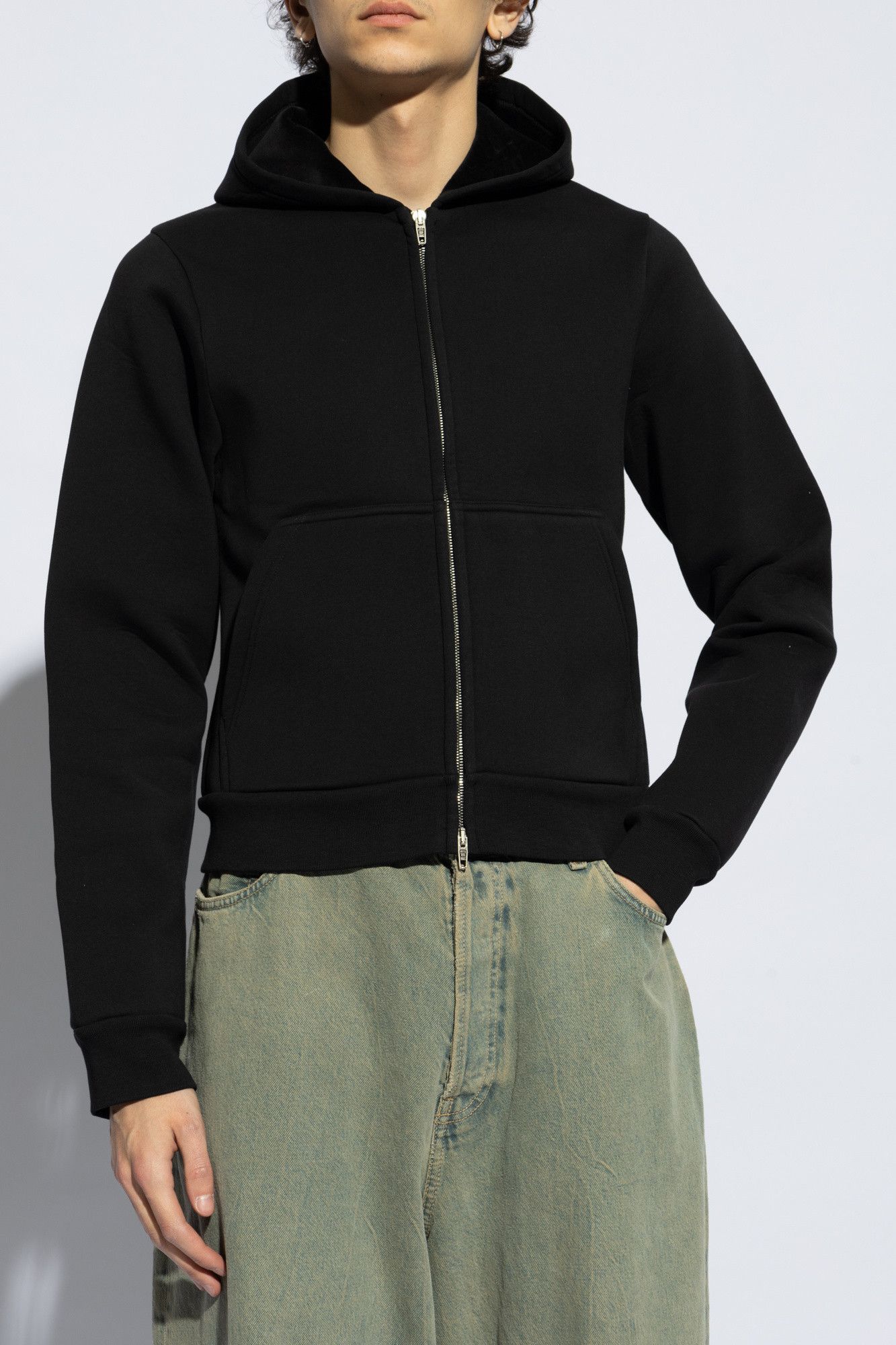 BALENCIAGA Cropped Hoodie パーカー グランジ　ロゴ Balenciaga Logo Embellished Cropped Hoodie - Bergdorf Goodman