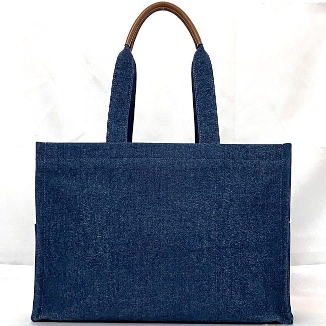 Celine CELINE Tote Bag Blue Denim Size ONE SIZE - 3 Thumbnail