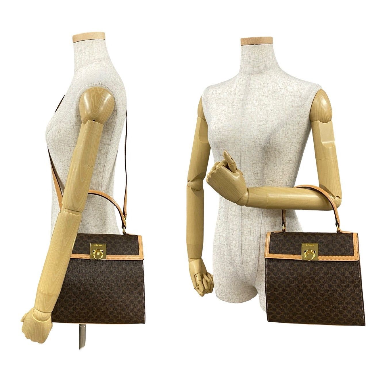 Celine Celine Shoulder Bag Brown Leather Size ONE SIZE - 2 Thumbnail