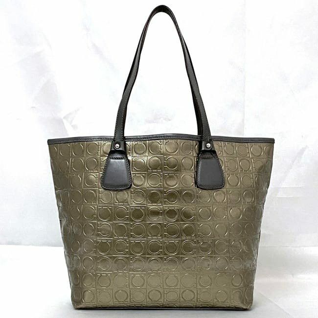 Salvatore Ferragamo SALVATORE FERRAGAMO Tote Bag Gold Pvc Size ONE SIZE - 3 Thumbnail