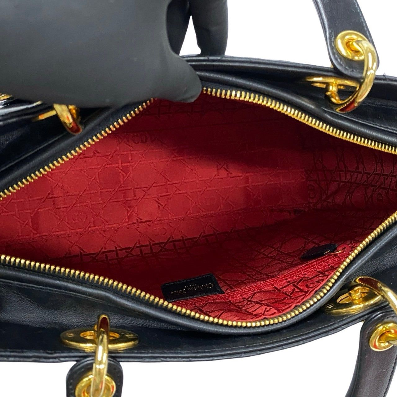 Dior Dior Handbag Black Leather Size ONE SIZE - 8 Thumbnail