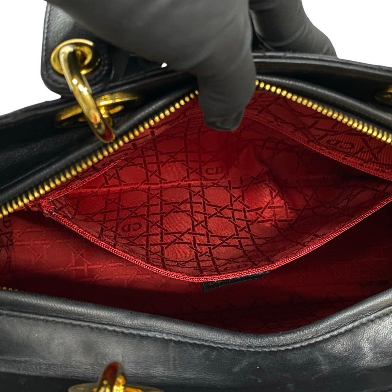 Dior Dior Handbag Black Leather Size ONE SIZE - 9 Thumbnail