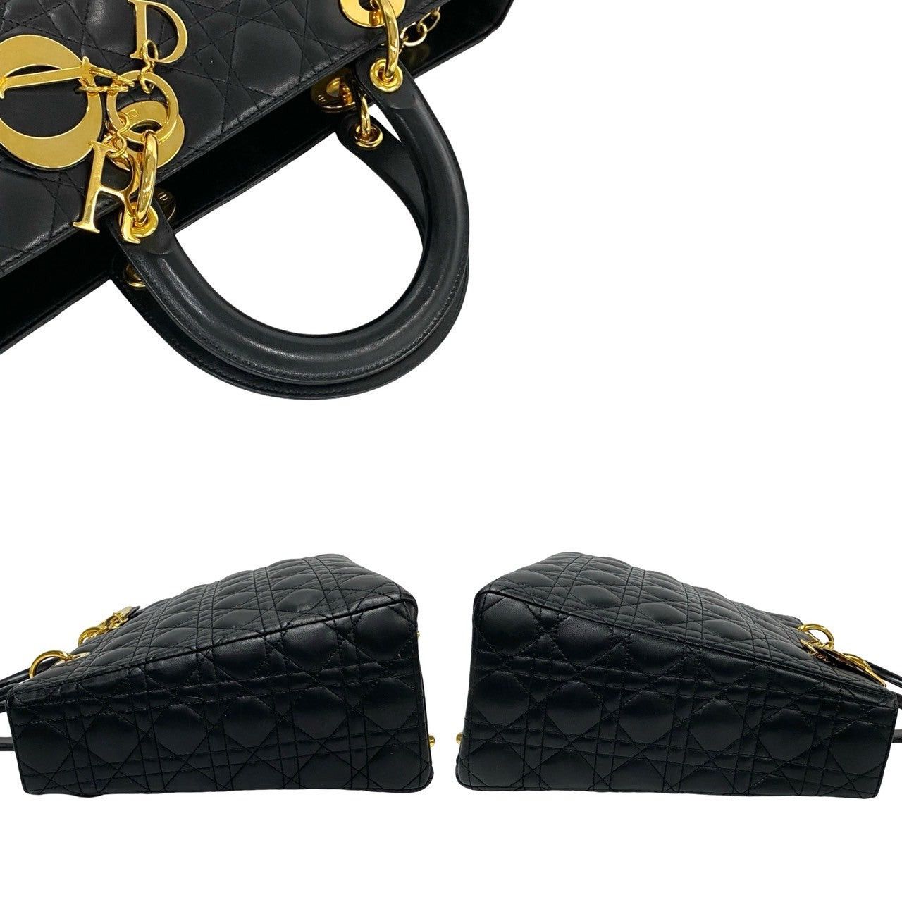 Dior Dior Handbag Black Leather Size ONE SIZE - 5 Thumbnail