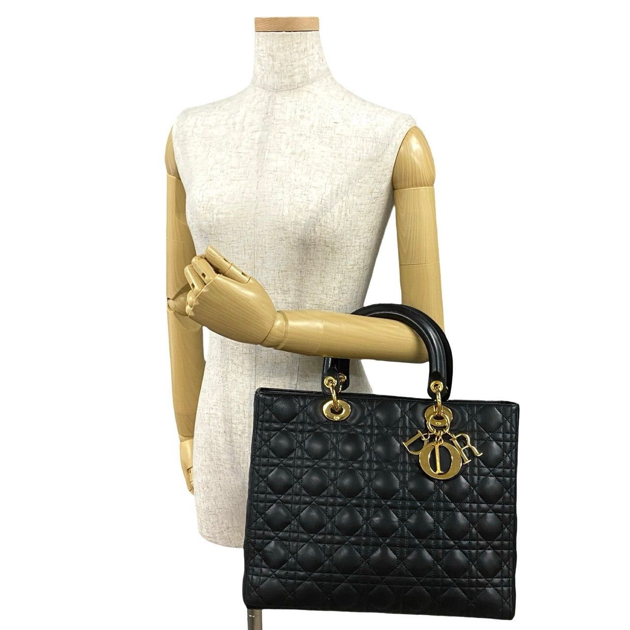 Dior Dior Handbag Black Leather Size ONE SIZE - 2 Thumbnail