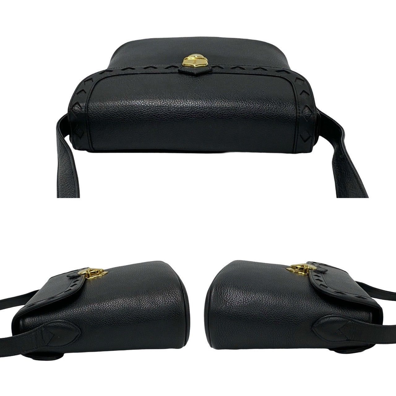 Yves Saint Laurent Yves Saint Laurent Shoulder Bag Black Leather Size ONE SIZE - 5 Thumbnail