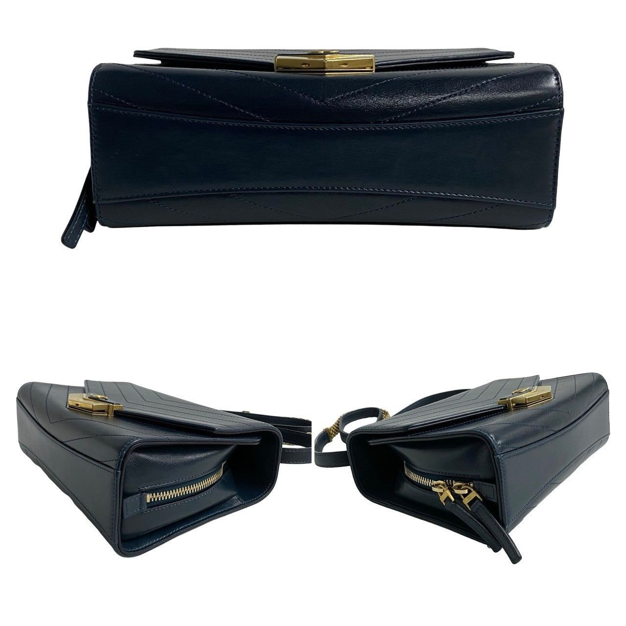 Chanel Chanel Shoulder Bag Blue Leather Size ONE SIZE - 6 Thumbnail