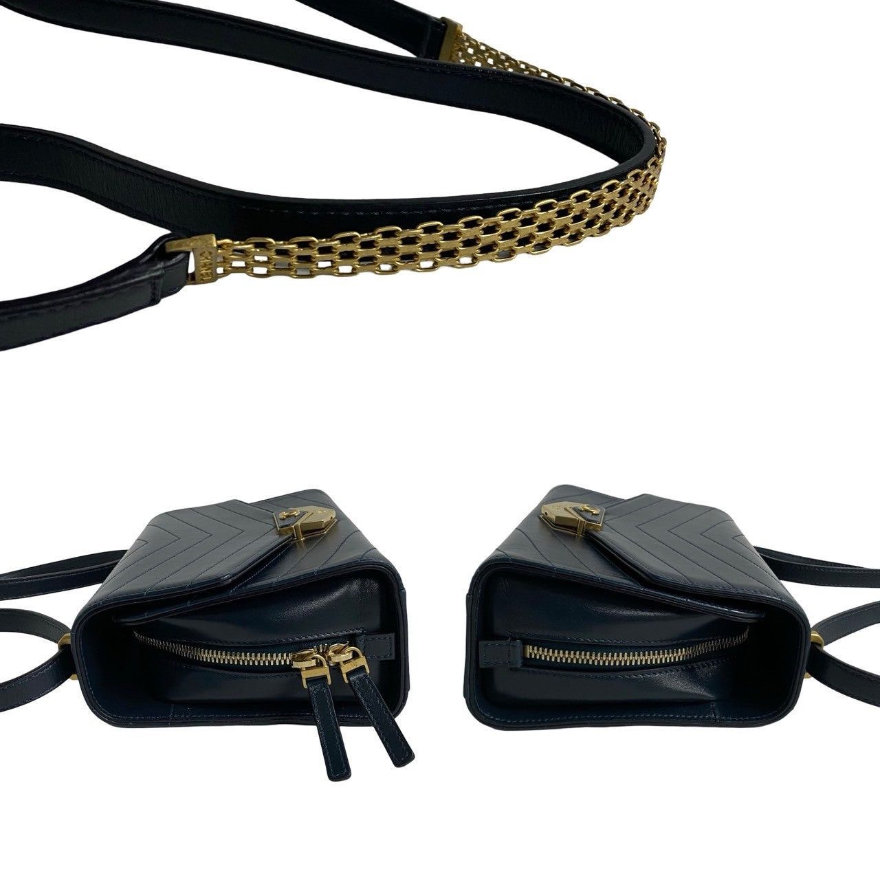 Chanel Chanel Shoulder Bag Blue Leather Size ONE SIZE - 5 Thumbnail