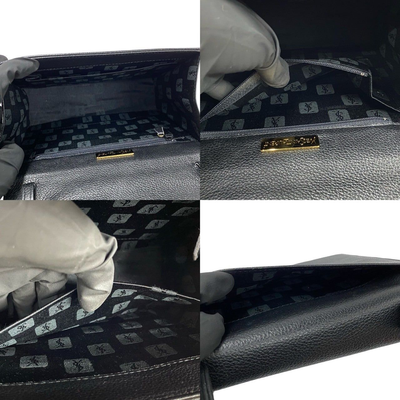 Yves Saint Laurent Yves Saint Laurent Shoulder Bag Black Leather Size ONE SIZE - 9 Thumbnail