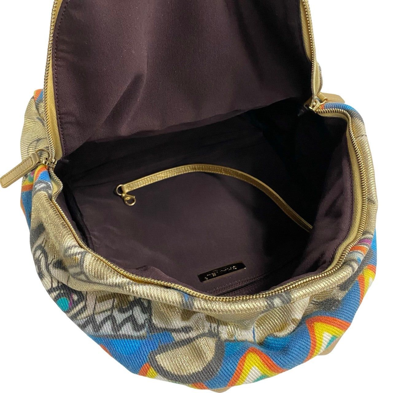 Chanel Chanel Backpack Gold Pvc Size ONE SIZE - 8 Thumbnail
