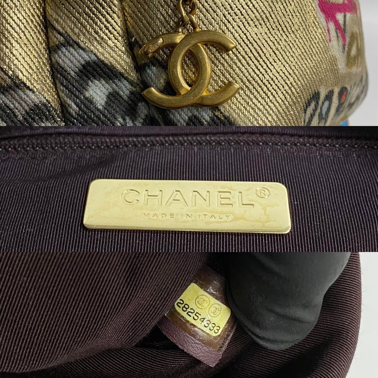 Chanel Chanel Backpack Gold Pvc Size ONE SIZE - 3 Thumbnail