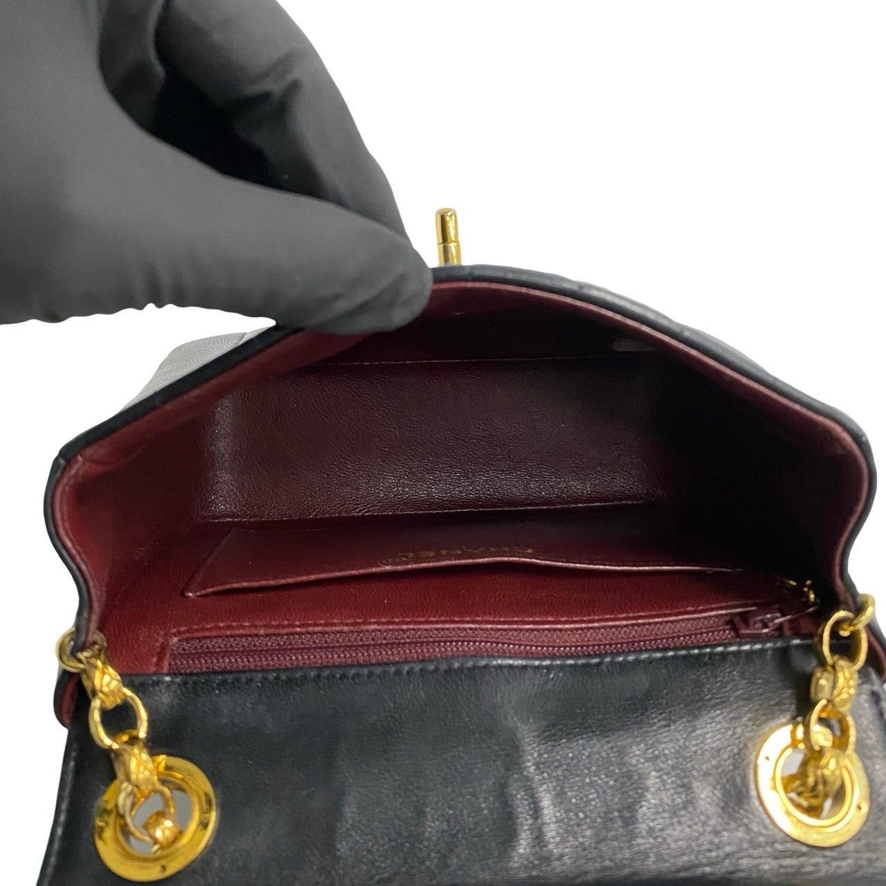 Chanel Chanel Shoulder Bag Black Leather Size ONE SIZE - 8 Thumbnail