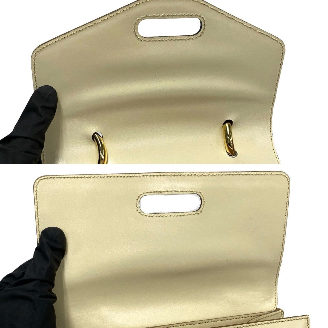 Celine Celine Handbag White Leather Size ONE SIZE - 8 Thumbnail