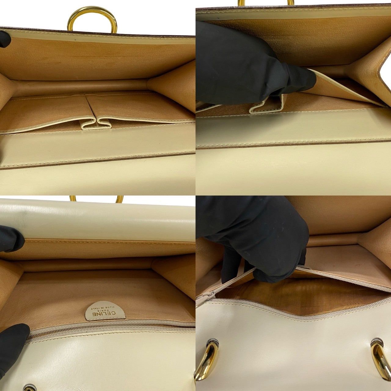 Celine Celine Handbag White Leather Size ONE SIZE - 9 Thumbnail