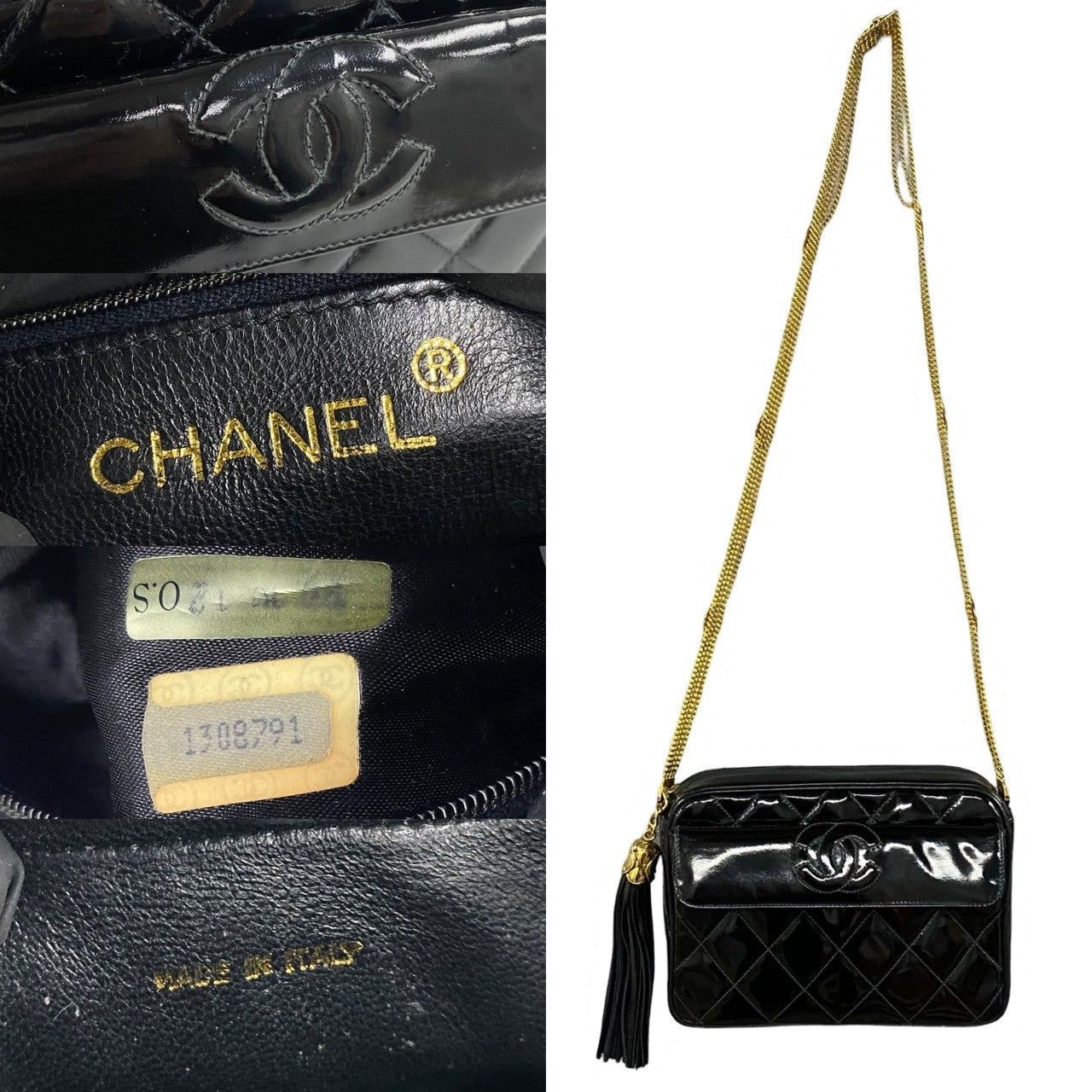 Chanel Chanel Shoulder Bag Black Leather Size ONE SIZE - 3 Thumbnail