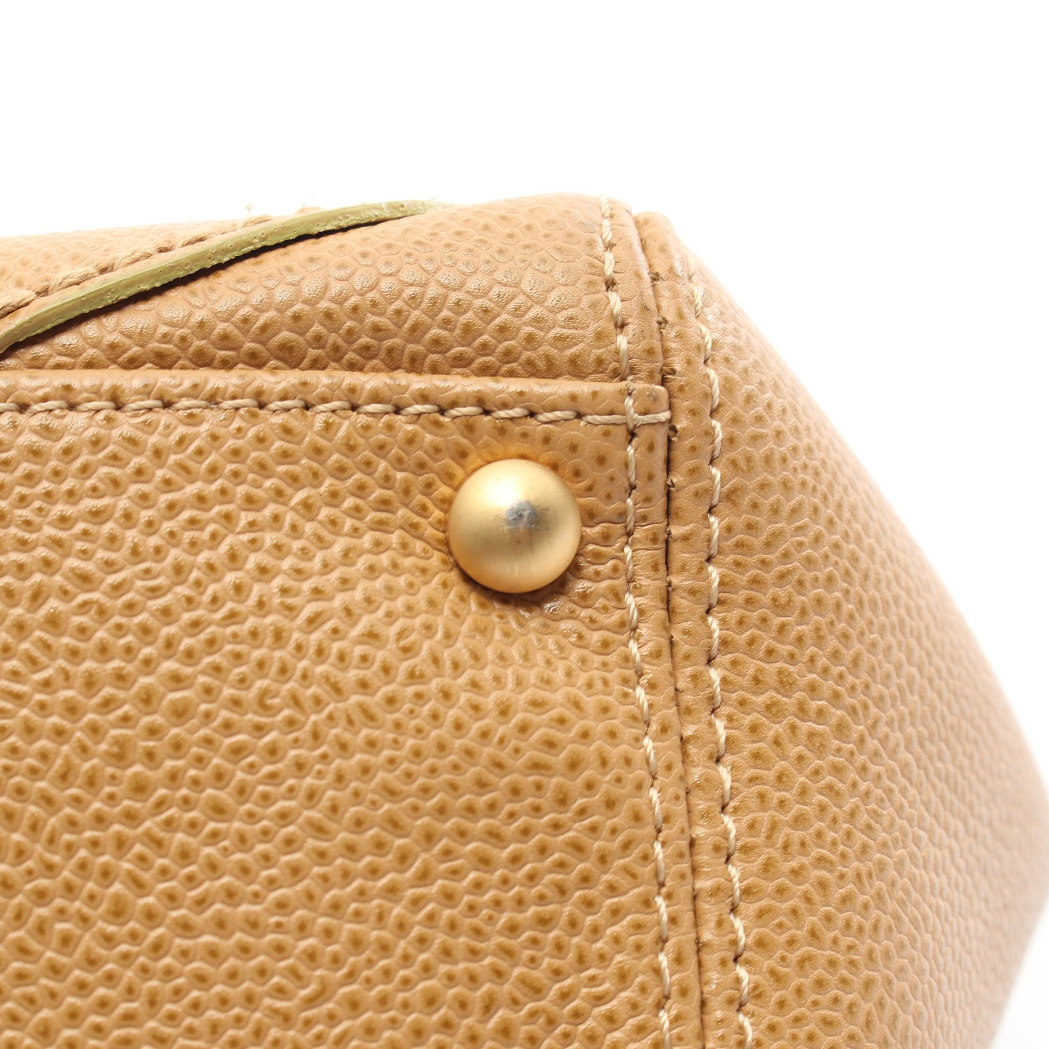 Chanel Chanel Big Coco Mark Shoulder Bag Caviar Skin Beige Gold Hardware Size ONE SIZE - 11 Thumbnail