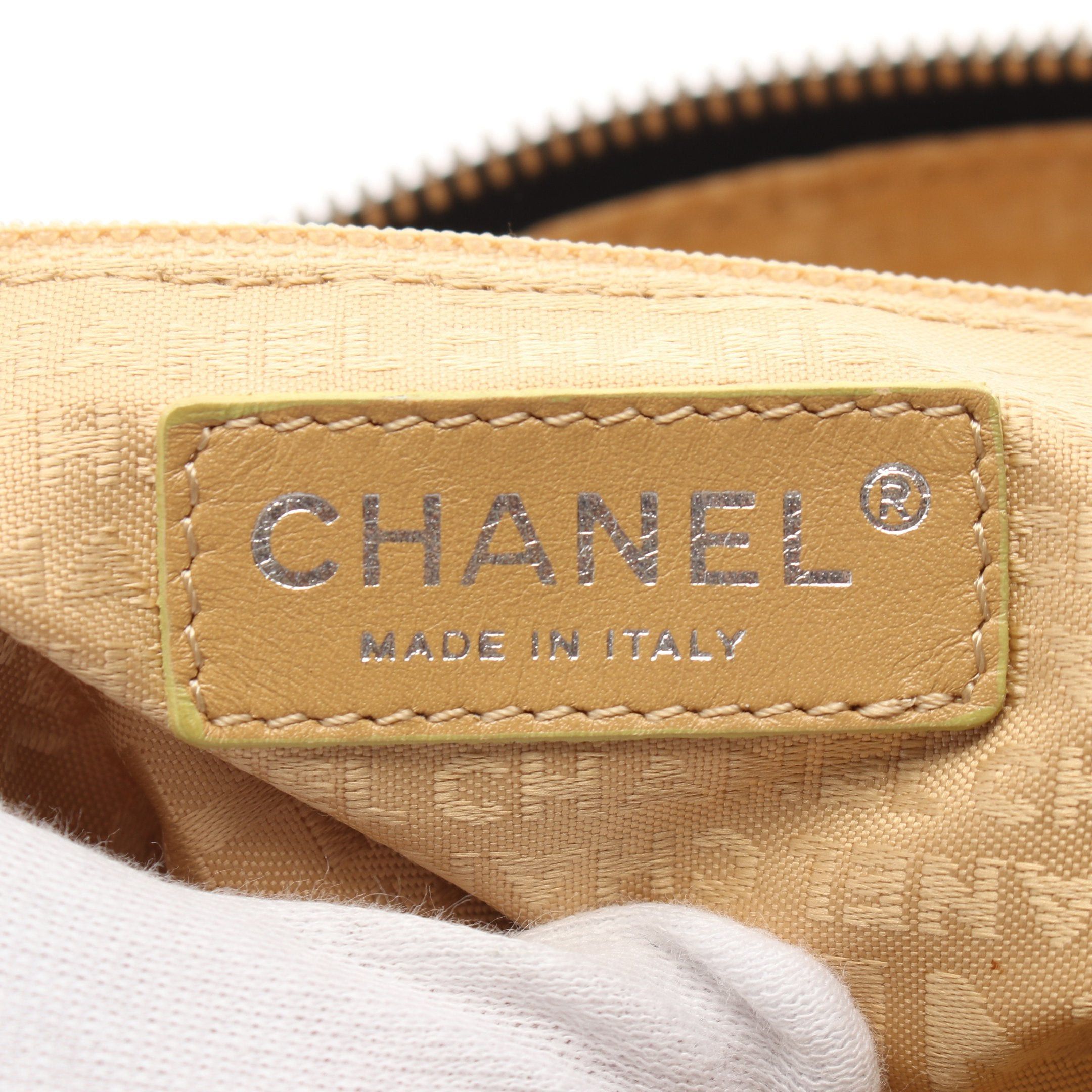Chanel Chanel Handbag Embossed Logo Tassel Leather Black Silver Hardware Size ONE SIZE - 4 Thumbnail