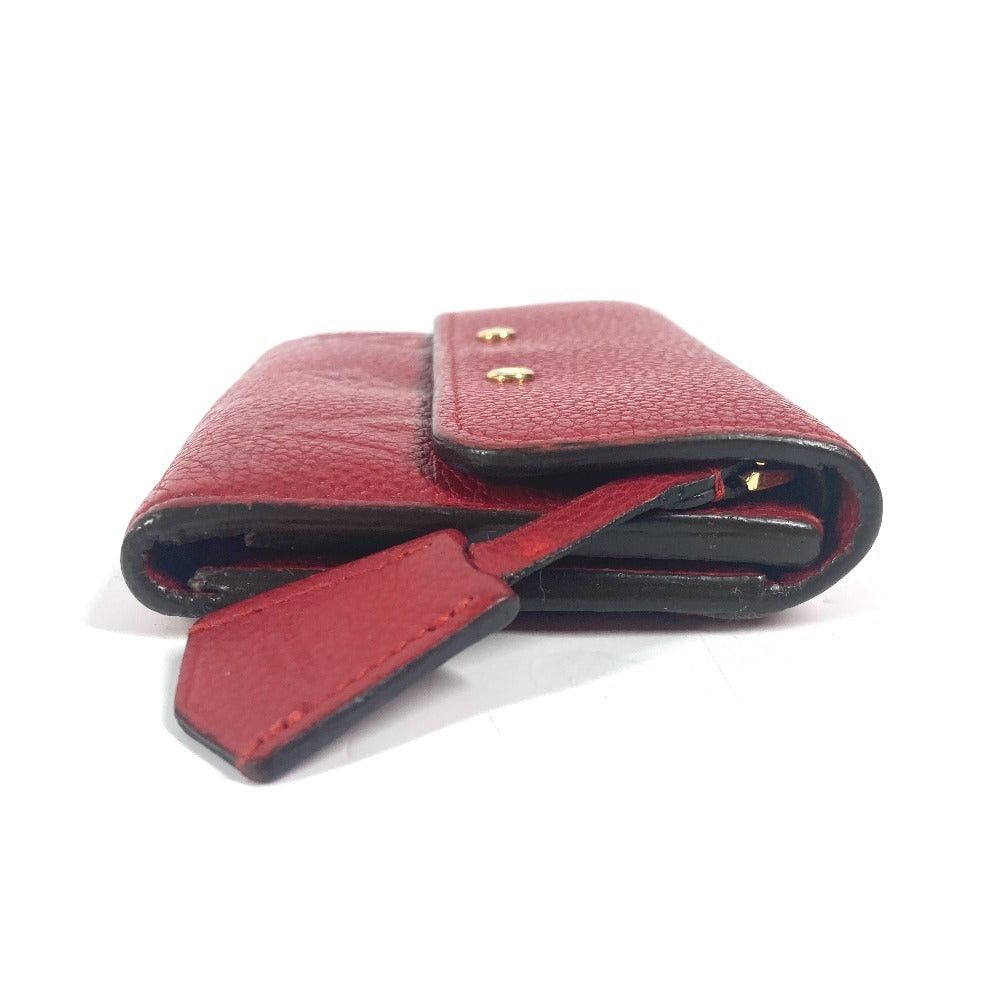 Louis Vuitton Louis Vuitton M62185 Monogram Amplant Small Leather Belt Worn By Commoners In Ancient Japan Pont Neuf Compact Wallet Threefold Women Three Red Size ONE SIZE - 3 Thumbnail