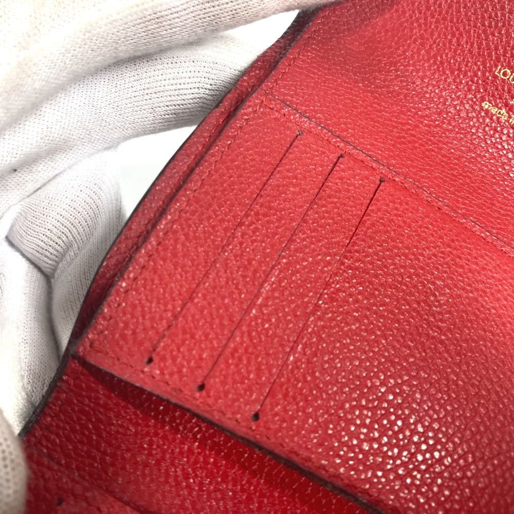 Louis Vuitton Louis Vuitton M62185 Monogram Amplant Small Leather Belt Worn By Commoners In Ancient Japan Pont Neuf Compact Wallet Threefold Women Three Red Size ONE SIZE - 10 Thumbnail